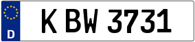 Trailer License Plate